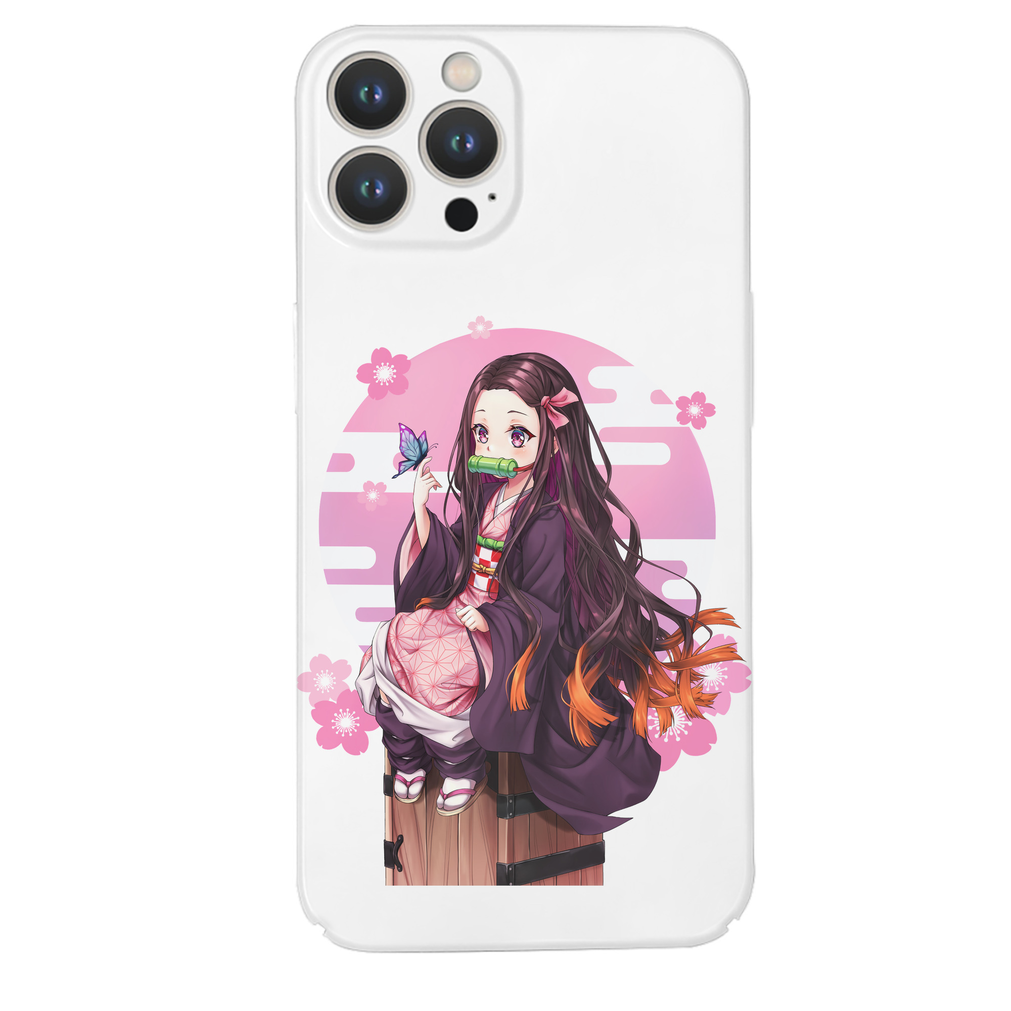 （画像用） 鬼滅の刃（きめつのやいば）竈門 禰󠄀豆子／かまど ねずこ Kamado Nezuko 【iPhone 14シリーズ対応】ハードケース